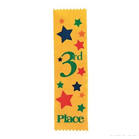 3rd Place Award Ribbon, 1 dozen