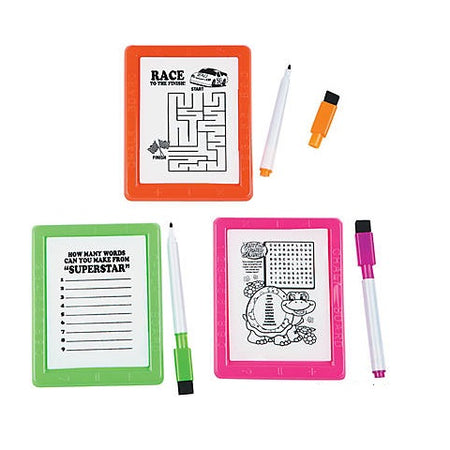 Plastic Neon Dry Erase Board Games