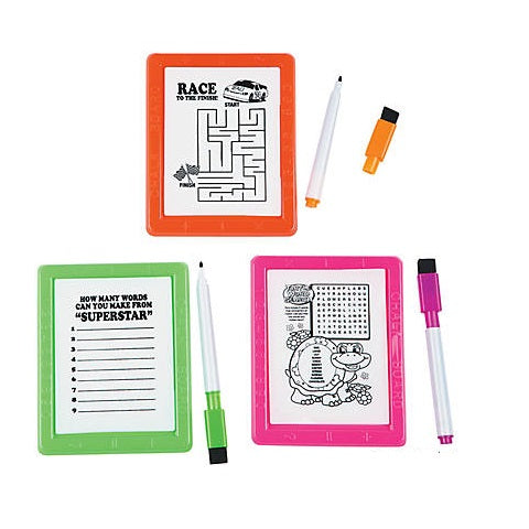 Plastic Neon Dry Erase Board Games