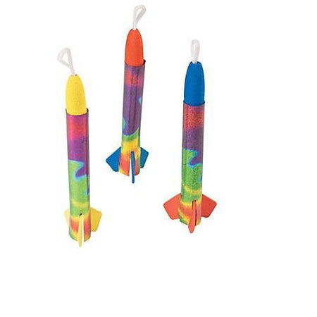 Foam Metallic Rocket Flyers - 12/Pkg