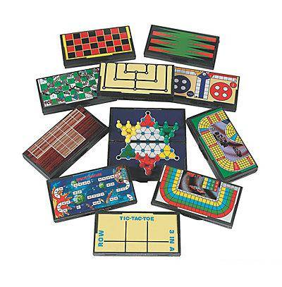 Plastic Magnetic Travel Games, Pack Of 12