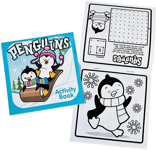 Winter Fun & Games Activity Books, Stationery, 48 Pieces 5" x 5"