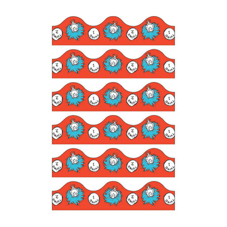 Dr. Seuss&trade; Thing 1 & 2 Deco Trim&reg;, 37 Feet Per Pack, 6 Packs