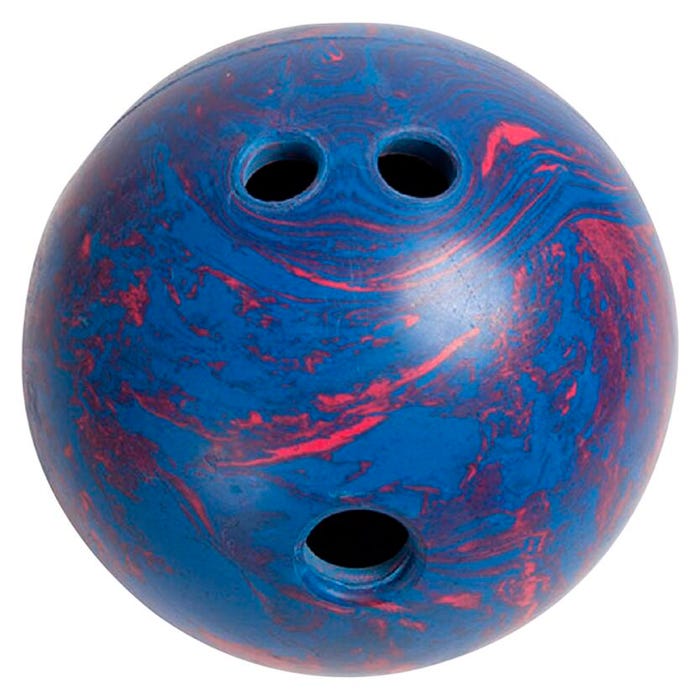 Champion Sports Rubber Bowling Ball, 5 Pounds, Blue and Red Swirl