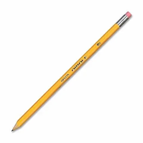 Dixon Oriole #2 Soft Pencils, Wood-Cased, Black Core, 12 pack , Yellow (12872)