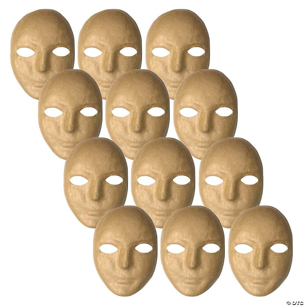 CREATIVITY STREET® Papier Mache Mask 8" x 5-1/4"- Set of 12