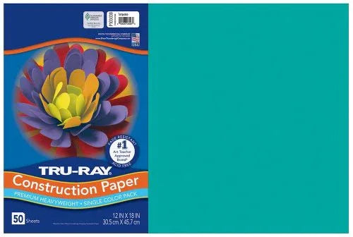 Pacon Tru-Ray Construction Paper 12" x 18" 50 Sheets Per Pack