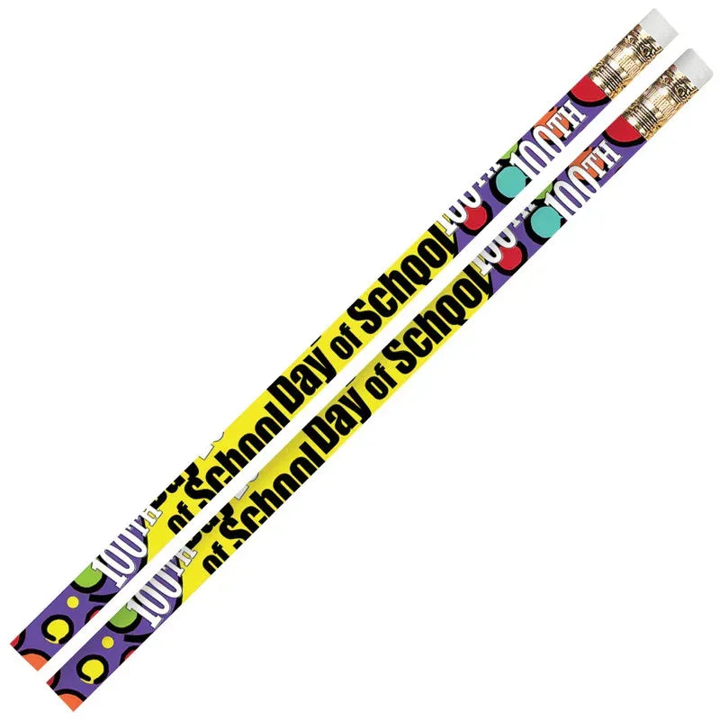 100th Day Of School Motivational Pencils, Pack of 144