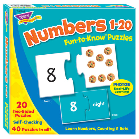 Numbers 1-20 Fun-to-Know&reg; Puzzles