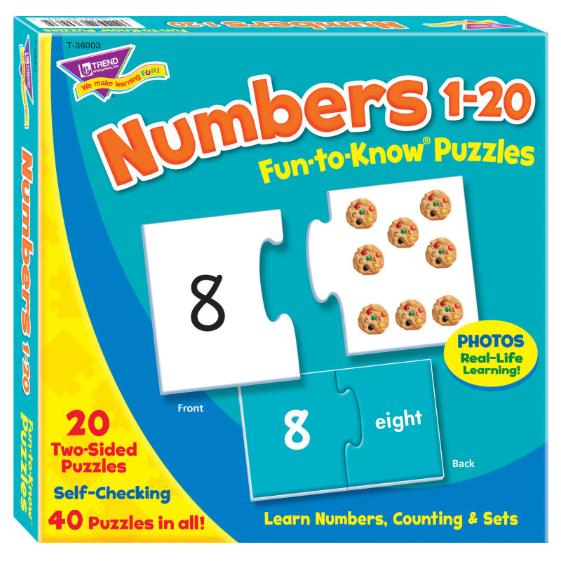 Numbers 1-20 Fun-to-Know&reg; Puzzles