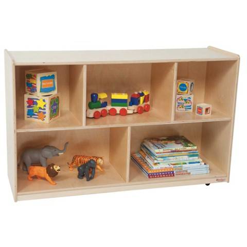 Wood Designs Children Single Storage Natural, 30"H, WD-13000