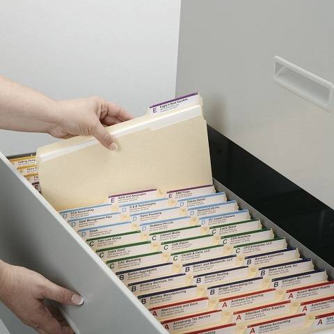 File Jacket, Reinforced Straight-Cut Tab, Flat-No Expansion, Letter Size, Manila, 100 per Box