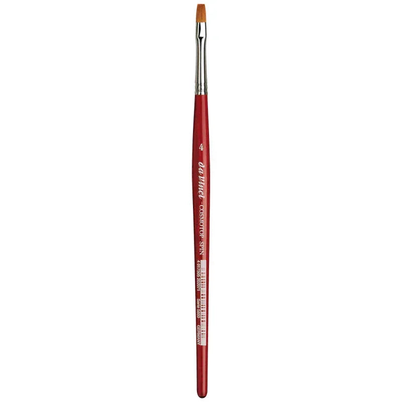 COSMOTOP-SPIN Silkpainting Brush, Synthetic, Watercolor, Flat, Size 4