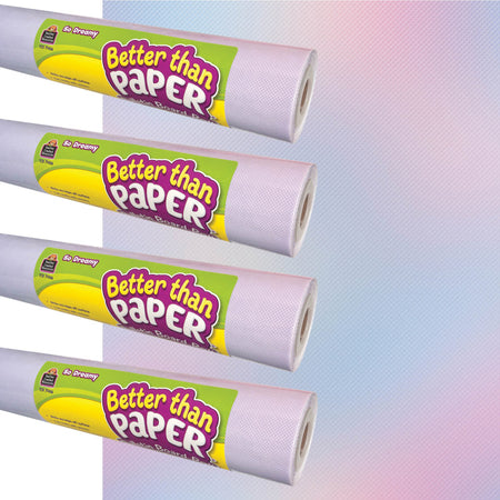 Better Than Paper&reg; Bulletin Board Roll, 4' x 12', So Dreamy, 4-Pack