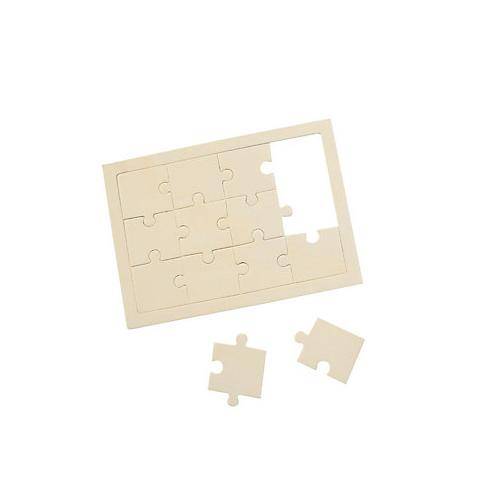 unfinished 5" x 7" Wood Puzzle 12-piece