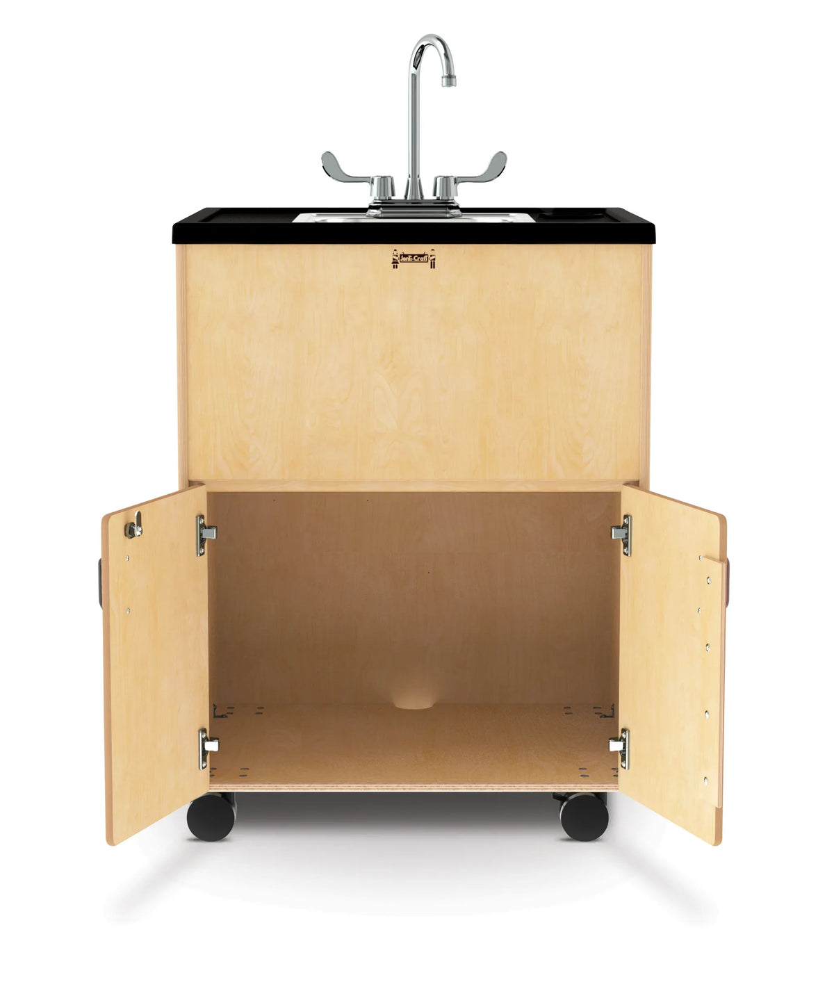 Jonti-Craft® Clean Hands Helper Portable Sink - 38" Counter - Stainless Steel Sink - Plumbing Required