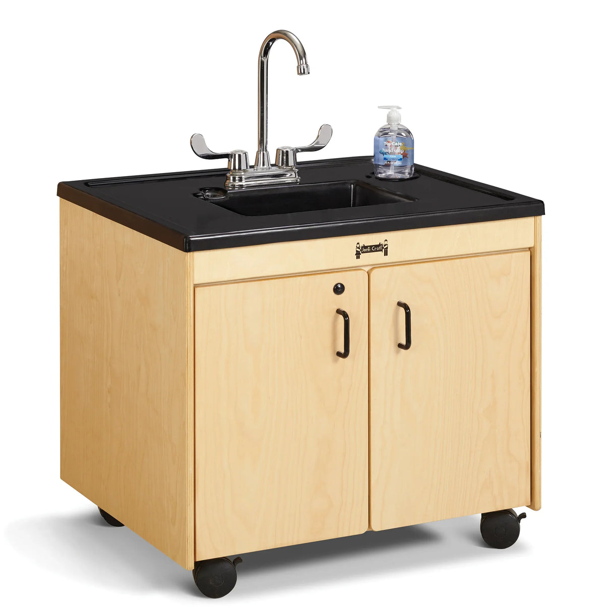 Jonti-Craft® Clean Hands Helper Portable Sink - 26" Counter - Plastic Sink