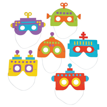 Foam Robot Mask Craft Kit - 12 Project Pack