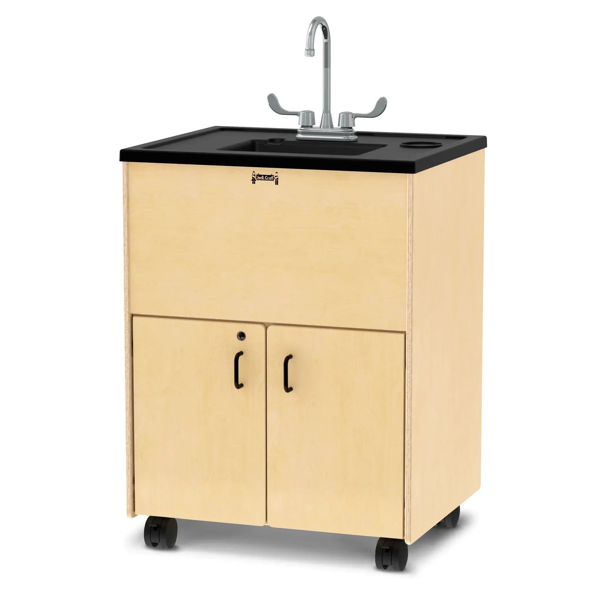 Jonti-Craft® Clean Hands Helper Portable Sink - 38" Counter - Plastic Sink