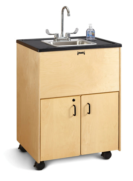 Jonti-Craft® Clean Hands Helper Portable Sink - 38" Counter - Stainless Steel Sink - Plumbing Required