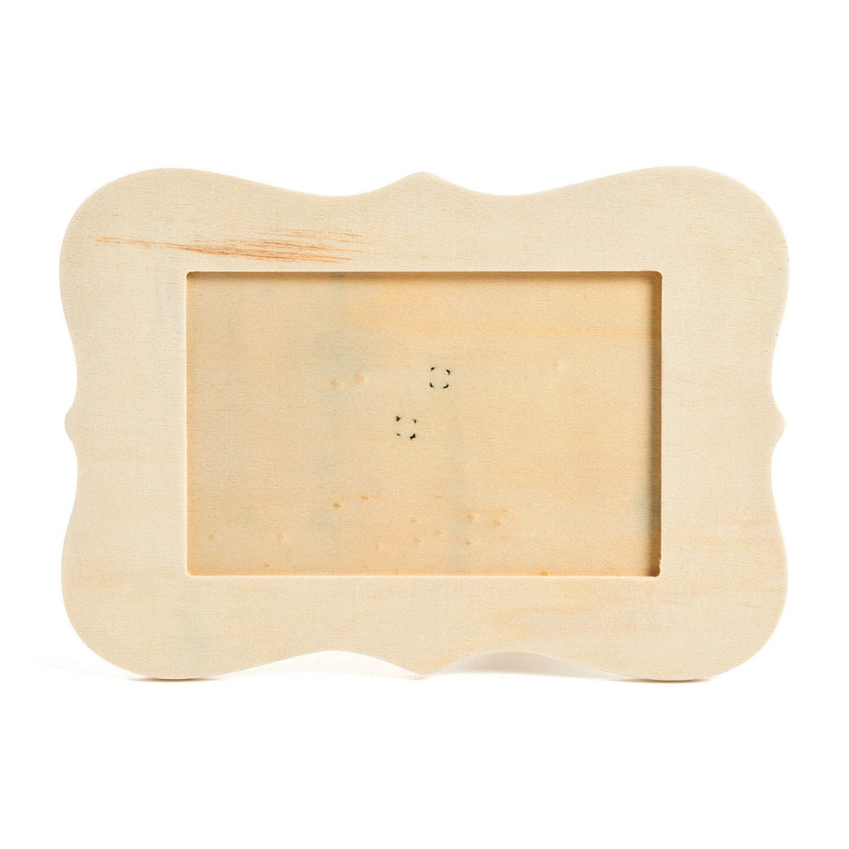 Unfinished Wood Scallop Picture Frames, 8 1/2" x 6" - 6/pkg