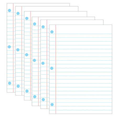 Magnetic Notebook Page, 8-1/2" x 11", Pack of 6