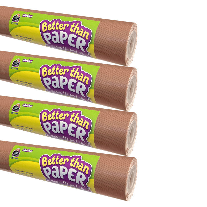 Mocha Better Than Paper Bulletin Board Roll, 4-Pack