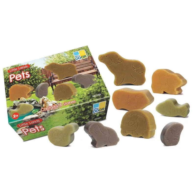 Little Lands &ndash; Pets, Set of 8 Stone Figures