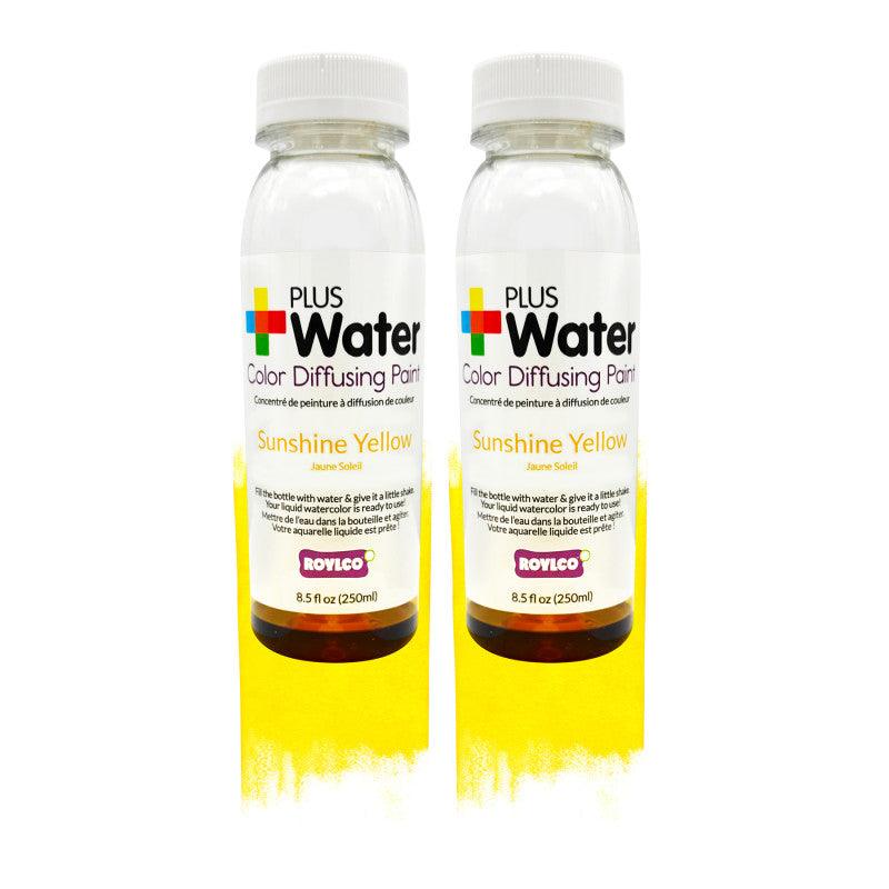 PlusWater Color Diffusing Paint, Sunshine Yellow, 2 Pack