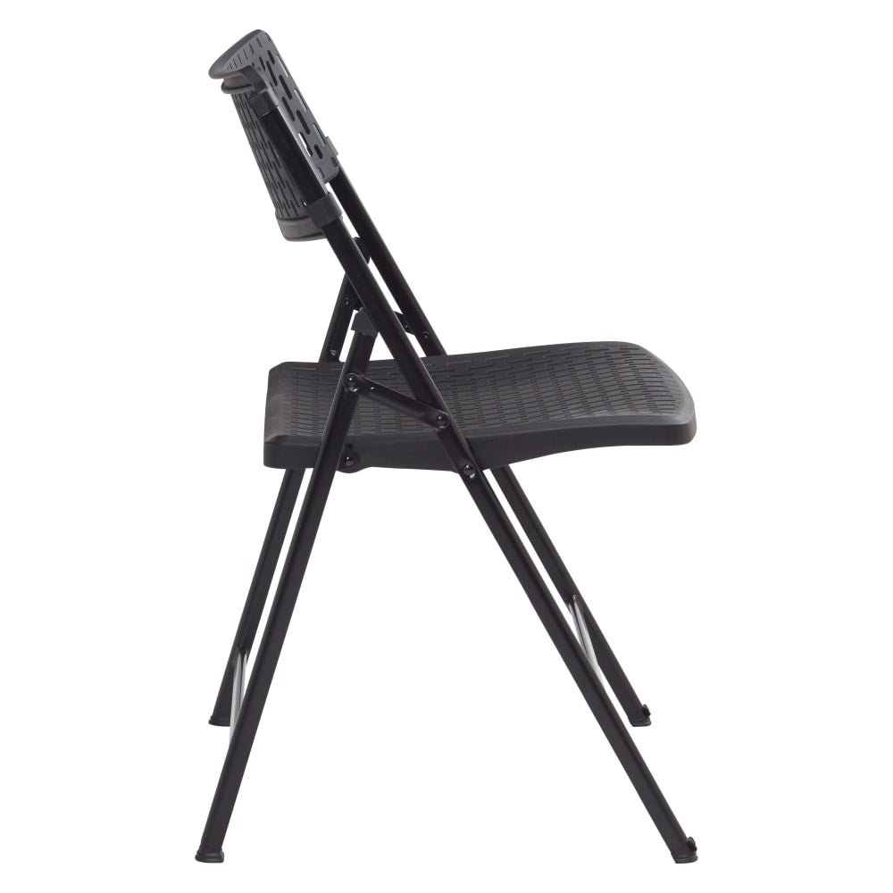 NPS® 1400 Series AirFlex Series Premium Polypropylene Folding Chair, Black (CARTON 4)
