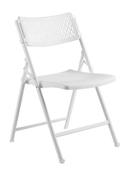 NPS® 1400 Series AirFlex Series Premium Polypropylene Folding Chair, White (CARTON OF 4)