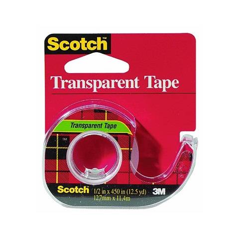 3M 144 Scotch Tape 1⁄2" x 450"