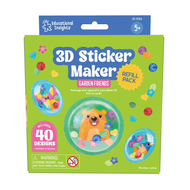 3D Sticker Maker Refill Pack, Spring Designs