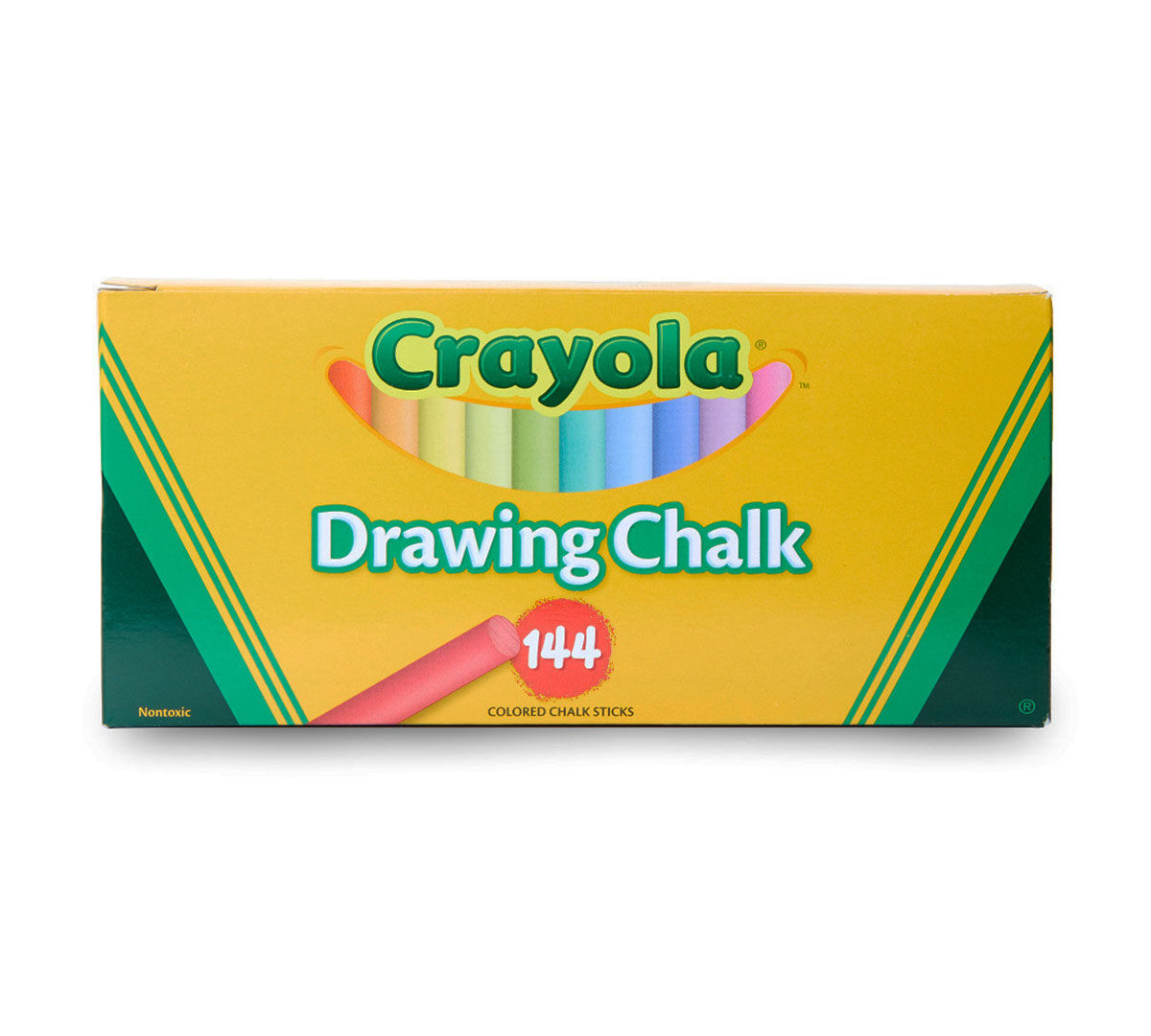 Crayola® Drawing Chalk, 144 Colored Chalk Sticks (BIN51-0400)