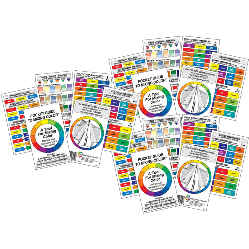 Artist's Color Wheel Pocket Mixing Guide, Pack of 3