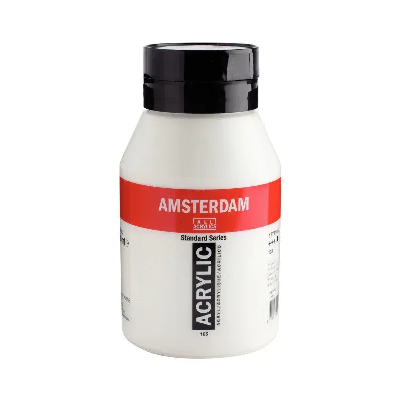Standard Acrylic Paint Tube, 1000 mL, Titanium White