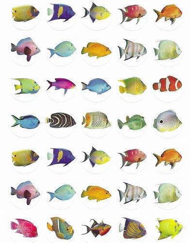 Fish Stickers 1", 875 Per Pack