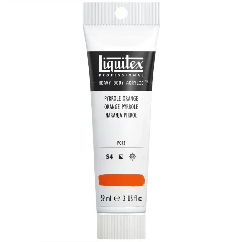 Professional Heavy Body Acrylic Paint, 59 mL Tube, Pyrrole Orange