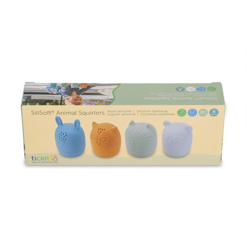 SiliSoftÂ® Animal Squirters, Neutral, Set of 4