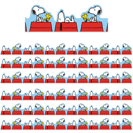 Peanuts&reg; Snoopy on Doghouse Extra Wide Die-Cut Deco Trim&reg;, 37 Feet Per Pack, 6 Packs