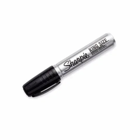 Sharpie King Size Permanent Marker, Chisel Tip, Black, 15001