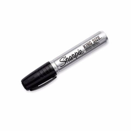 Sharpie King Size Permanent Marker, Chisel Tip, Black, 15001