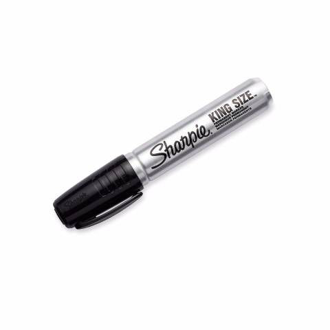 Sharpie King Size Permanent Marker, Chisel Tip, Black, 15001