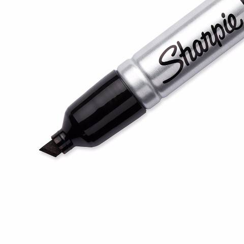 Sharpie King Size Permanent Marker, Chisel Tip, Black, 15001