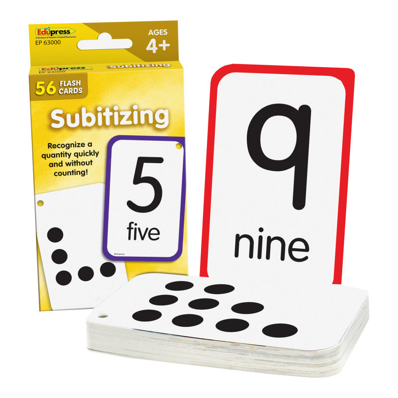 Subitizing Flash Cards, Set of 56