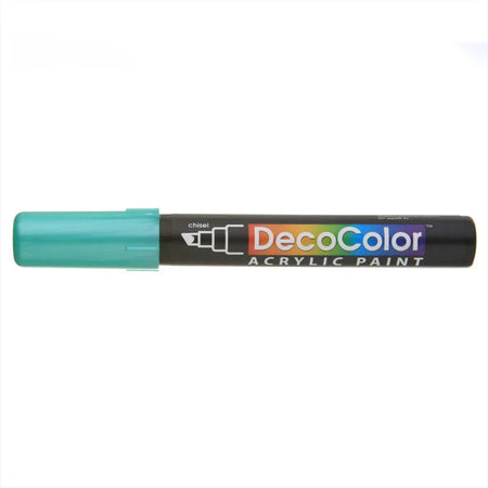 DecoColor® Acrylic Paint Pen, 315M-S, Chisel Tip, Metallic Green