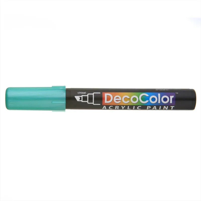 DecoColor® Acrylic Paint Pen, 315M-S, Chisel Tip, Metallic Green