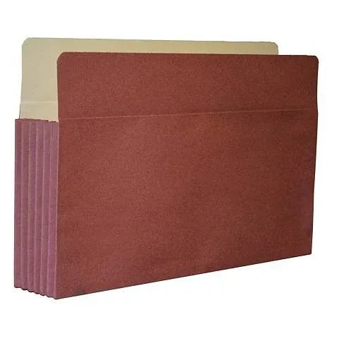 Vertical File Pocket with Tyvek Gusset, Letter Size, Expands to 5 1/4 Inches