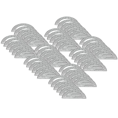 Protractor Plastic, 6-Inch, 12 Per Pack, 5 Packs