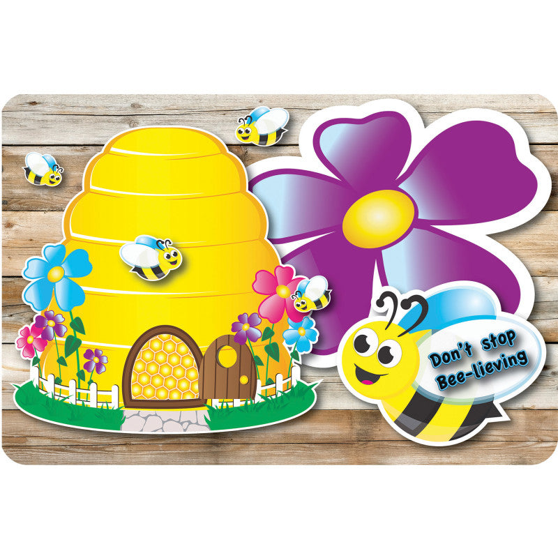 The Original Fun MatÂ® Computer Mouse Pad, 11.75x8 in, Bee-Lieve, Bee Theme